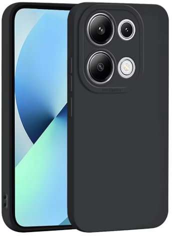 JIAFEI Cover Custodia per Xiaomi Redmi Note 13 PRO 4G, Sottile e Morbida in Silicone TPU per Una Protezione Antiurto e Anti-graffio Efficace - Nero