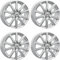 4x AUTEC Felgen Alufelgen SKANDIC ECE 7.0x17 ET40 5x112 Brillantsilber kompatibel mit VW Passat Tiguan Tiguan Allspace