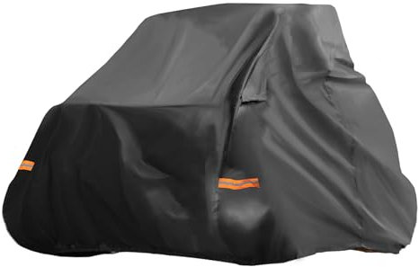 X AUTOHAUX Housse UTV pour Polaris RZR Trail Sport/Ultimate imperméable côte à côte - Protection Contre Le Soleil et la Pluie - 210D - en polyuréthane - Noir - 282 x 127 x 173 cm