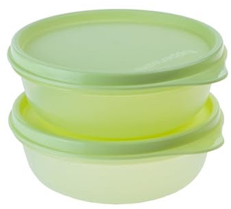 Tupperware kleine Hitparade Behälter Schüssel Set 2x 300 ml limette (inkl. 1x Magnet-Raupe)