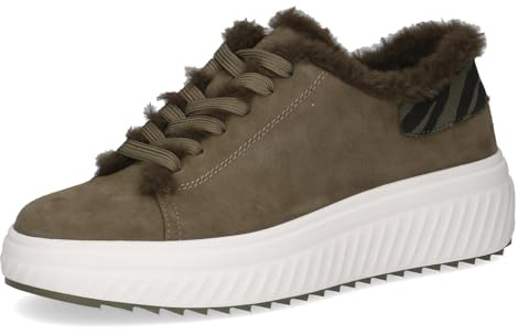 CAPRICE Damen Sneaker flach zum Schnüren mit Wechselfußbett