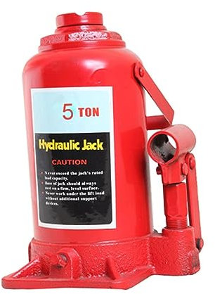 YQVEOT Car Jack Kit, Heavy Duty Handcranked Hydraulic Jack Household Portable Lifting Bottle Jack Automotive Jack For Car Boat Caravan Truck Van for Auto Repair(5 Ton)
