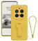 Wousunly Compatibile con Cover ViVO X200 Pro Silicone con Cordino Antiurto, Custodia ViVO X200 Pro Sottile con Supporto Protezione Case (giallo)