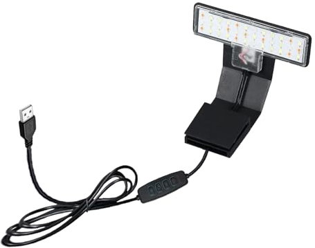 Auarium LED Beleuchtung,7W Aquarium Beleuchtung, mit On/Off Dimm-Funktion,Ultradünnes Clip-on Aquarium LampeAquarien,3 Farben Aquarium LED Beleuchtung Aquarium Licht(Weiß, Rot,grün und Blau) (1)