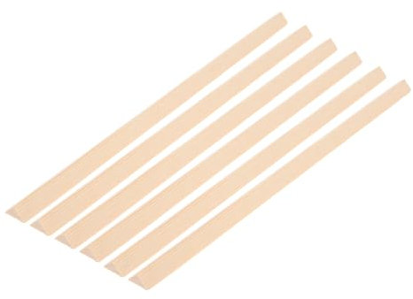 Housoutil 6stücke Holzleisten Für Fenster Gleichseitige Dreiecksdesign-profile Aus Kiefernholz Dekorative Leistenstreifen Für Bastelbedarf Fensterdekor Und Fotorequisiten