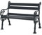 PROREGAL Gartenbank Curacao | 2-Sitzer | Anthrazit | HxBxT 85x115x60cm | Witterungs- & UV-beständiger Kunststoff | Parkbank Sitzbank Außenbereich Garten Balkon Terrasse