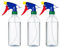 Pulverizador fino de plástico, rociador de plástico, Botella de limpieza, Atomizador Agua, Apto para Regar Plantas de Jardín, Limpieza, Peluquería, Longitud 31 cm, Plástico, 3 unidades, 750 ml