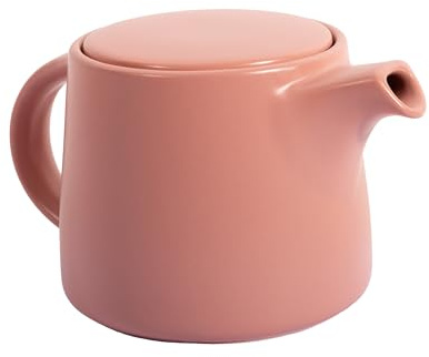 Point-Virgule - Tetera de gres (600 ml, con infusor de acero inoxidable), color rosa