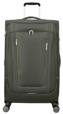 American Tourister Trolley Wanderlite Spinner Exp. TSA Dark Khaki tannengrün 80cm