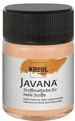 KREUL Javana Tex Textilfarbe, transparent, Pfirsich, 50 ml
