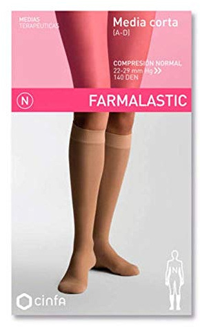 CINFA Farmalastic media corta normal beige med