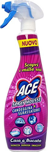 10 x ACE Candegg.Sgras.Casa&Bucato Spray Mousse Clas.Base 700 Ml