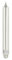 Fink - Stabkerze, Kerze - Metallic - Steingrau, Silber - Höhe 25 cm - Ø 3 cm - 15 Stunden Brenndauer