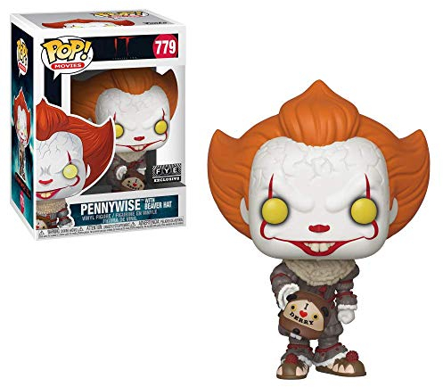 Funko Pop. Vinyl: Movies: It: Chapter 2 - Pennywise W/Beaver Hat W/Chase (Styles May Vary)