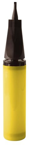 Papstar | Pompa per Palloncini Laminati, Dimensioni 28 cm x 4,5 cm, Colore Giallo, Materiale Plastica (PS), 1 Pompa x 8 Confezioni