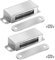 Onarway Magnetic Door Catch 20KG Pull Strong Magnet Cabinet Latches Magnetic Hardware Stainless Steel Chrome Door Closer for Bathroom Kitchen Sliding Door Window Cupboard (40lbs Strength 2 Pack)