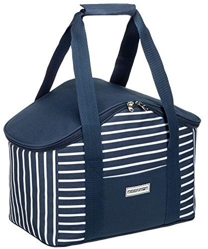 anndora Kühltasche 20 L - Navy blau weiß