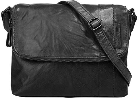 Spikes & Sparrow Umhängetasche Echt Leder Damen 020523 Verstellbarer Gurt, Praktischer Stauraum, Cross-Body-Bag
