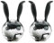 ZJHCC Salt and Pepper Grinder Set, Manual, Creative Rabbit Design, Multi-Functional Spice Bottle,2 Pieces