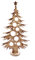 Holz Weihnachtsbaum | Weihnachtsdekoration | Dekobaum | Christbaumkugeln | von Hand geflammt | 103.5x55.4 cm Pohmer Design