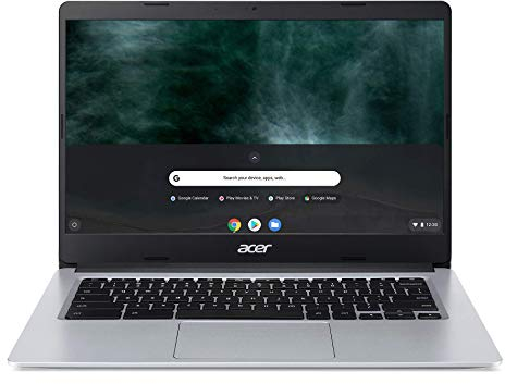 Acer Chromebook 314 CB314-1HT-C1MQ Ordinateur Portable Tactile 14'' FHD IPS, PC Portable (Intel Celeron N4020, RAM 4 Go, 64 Go eMMC, Intel UHD Graphics 600, Chrome OS) - Clavier AZERTY, Laptop Gris