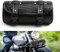 APEBAZY Borsa universale per moto, in pelle di coccodrillo, borsa per attrezzi Sissy Bar, impermeabile, con fibbie a sgancio rapido (nero)