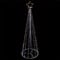 Premier 4m Tall Pin Wire White & Warm Pyramid LED Light Tree, Metal, Height 400cm x Diameter 100cm