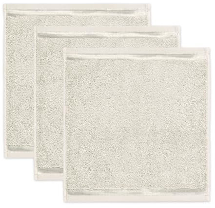 Möve Superwuschel Seiftuch 30 x 30 cm aus 100% Baumwolle, Nature 3er Set
