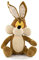 Play by Play Tunes - Plüsch Tunes Sitting Qualität Super Soft (25/38cm, Wile E. Coyote), One Size