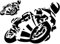 Nation Motorrad Aufkleber Karte Sticker - F-007