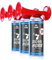 3x AAB Signal Horn, 106 dB(A) Mit Nicht Brennbarem Gas, Bis Zu 120 Kurze Pieptöne, Fan Tröte, Fantröte, Presslufthupe, Handsirene, Air Horn Extrem Laut, Yacht, Auto, Fussball Hupe, Gasdruckfanfare