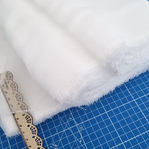 50 m x 0,9 m - 100 % gaze de coton - Blanc - 17 fils - Tissu de gaze - Gauze - Lingettes à fromage - Serviette filtrante