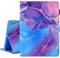 Ausmix iPad Case for 9.7 Inch 5th/6th Generation 2017 2018/iPad Air/Air 2, PU Leather Folio Smart Stand Cover With Auto Wake/Sleep, Purple Marble