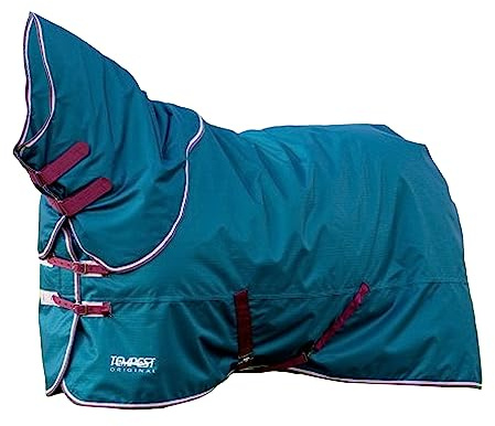 Shires Tempest Original 200 Turnout Rug & Neck Set - Green 4ft6
