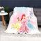Doiicoon Princess Decke, Cinderella Und Belle Kuscheldecke, Rapunzel Fleece Decke, Ariel Und Jasmin, Übergroße Blanket, Tagesdecke Sofadecken (15,100 x 140 cm)