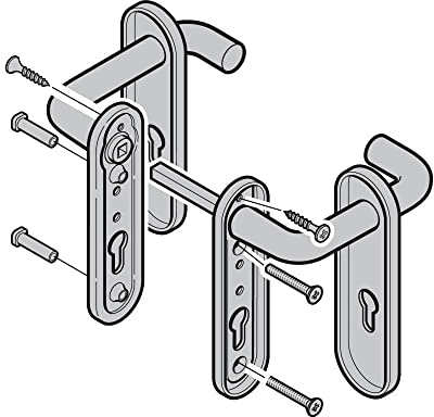 HÖRMANN Nebentür/Schlupftür Türgriff für Profilzylinder für Schwingtore, Schwarz, Kunststoff, 100% Kunststoff, 1 Stück