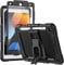 SEYMCY Case for iPad 9th/8th/7th Generation 10.2 Inch 2021/2020/2019, 3 Layer Full Body Drop Shockproof with Folding Stand, Screen Protector, Pencil Holder for iPad 9/8/7 gen, Black
