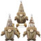 Gehydy Weihnachtswichtel Figuren 3er Set Weihnachtsdeko Wichtel Weihnachten Deko Wichtel Zubehör Dekoration Christmas für Home Küche - Braun