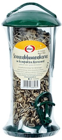 elles Sonnenblumenkerne gestreift im Futterspender 250 g für Wildvögel Gartenvögel