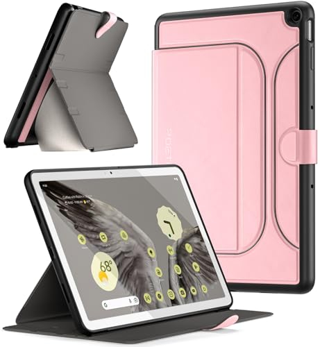 Poetic Explorer - Custodia magnetica con supporto progettata per tablet Google Pixel (2023), custodia magnetica con supporto per tablet Google Pixel, rosa chiaro