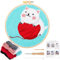 JSRQT Stanznadel Stickerei Starter Kit Katze Kit Punch Needle Debutant für Anfänger Kinder Erwachsene Punch Needle Embroidery Starter Kit Broderie mit Instruction Stanznadelstoff Muster Set
