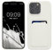 kwmobile Handyhülle kompatibel mit iPhone 15 Pro Max Hülle - Handy Cover mit Fach für Karten - in Weiß
