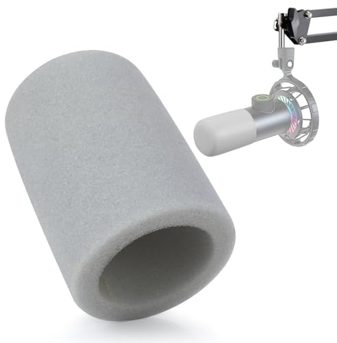 K658 Microphone Bonnette Micro Anti Pop - Mousse Micro Anti Vent Anti Bruit Professionel Filtre en Mousse pour Réduire Bruit Compatible avec K658 USB Microphone par YOUSHARES (Gris)