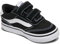 Vans Brooklyn LS V, Zapatillas Unisex niños, Suede Canvas Black White 20 EU