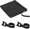 120Pcs Black Reusable Cable Ties, Hook and Loop Straps Cable Ties Organizer Fastener for Home, Long Cable Ties USB Data Cables
