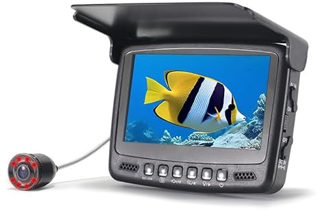 Danculpe Underwater Fish Finders,Portable Fishing Camera Waterproof with 4.3 Inch 1000TVL LCD Monitor for Lake Boat Ice Fishing