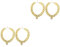 WOONEKY 2sets Hund Zubehör Festival Ornament Gold Kette Halskette Pet Dekorative Lieferungen 2 Stücke * 2