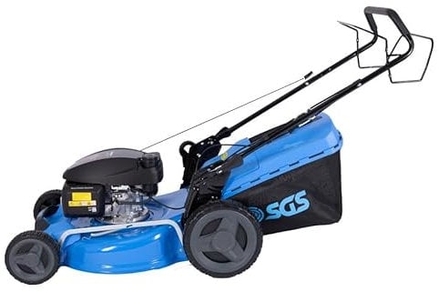 SGS Petrol Self-Propelled Push Lawn Mower 53 cm, Rotary 166cc 4-Stroke Lawnmower