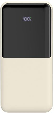 Batería Recargable Compacta y Ligera, Cargador Portátil Carga Rápida con Pantalla LCD y Outputs para Smartphones, Tablets y más