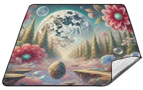 Joitme Dream Garden Pastell-Campingdecken, Oxford-Picknickdecken, tragbare Decke